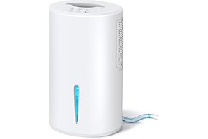 Gocheer Dehumidifiers for Home for Room,800 sq ft Dehumidifier with Drain Hose for Basement,68 OZ Small Dehumidifier for Bedroom Bathroom RV Closet with Auto Shut Off,7 Colors LED Light,Sleep Model