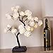 Bolylight Light Up Rose Tree 32 LED Night Light Rose Lamp Artificial Tabletop Tree for Home Decoration Wedding Christmas Warm White