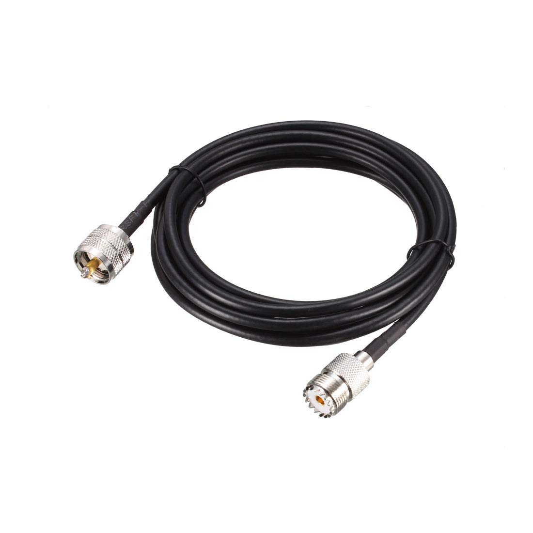 sourcing map UHF Female to UHF PL259 Male Low Loss RG58 Coax Cable 10 Ft
