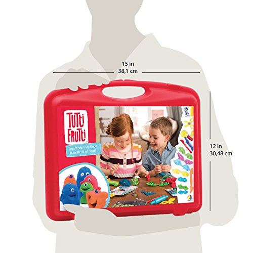 Monster and Dinos Case - Tutti Frutti Scented Modeling Dough, Non-Toxic, Rehydratable