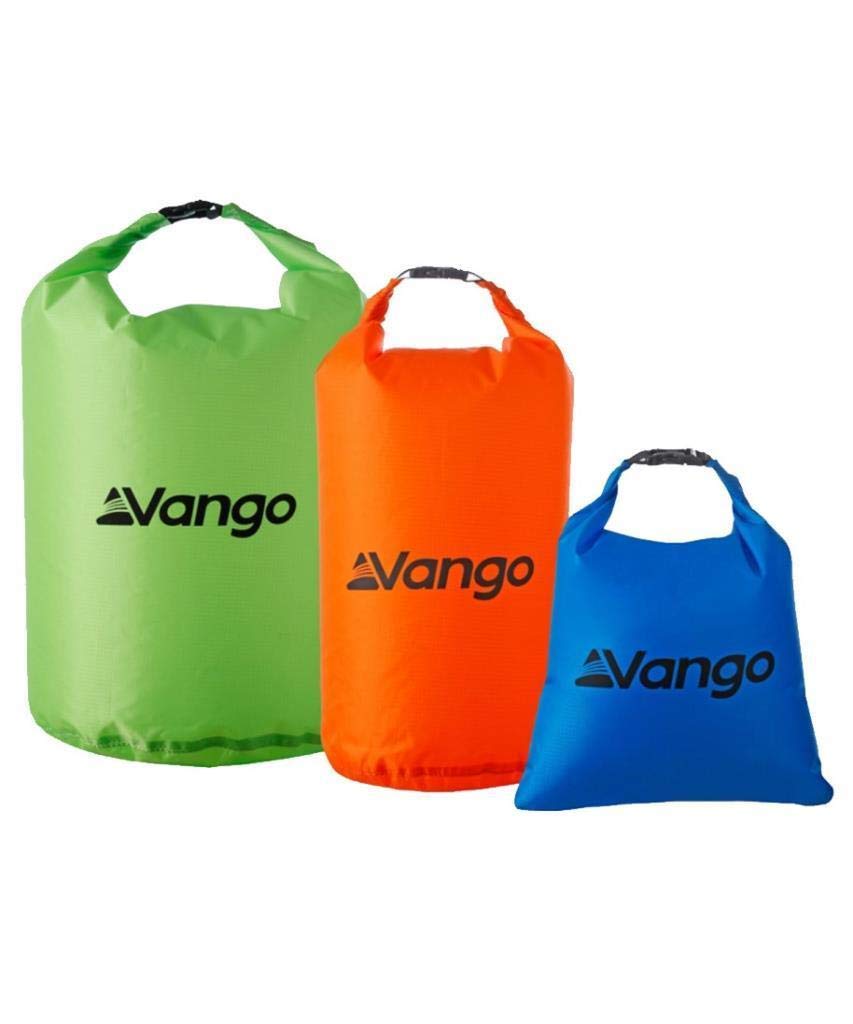 Vango Dry Bag Set 2L + 6L + 16L Waterproof Lightweight Dry Bags for Paddle Board Kayaking Swimming Fishing Camping Hiking