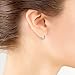 Silverline Jewelry 925 Sterling Silver Balinese Beaded Oxidized 10mm Click Top Hoop Earrings