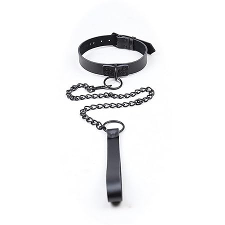 Shawa Halsband Erwachsene Sex Spielzeug Flirt Halsband-Geschirr O Ring mit Leine Kette Fesseln Bondage Erotik Fetisch SM Slav