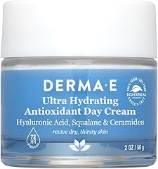 Derma E Ultra Hydrating Antioxidant Day Cream – Face Moisturizer with Hyaluronic Acid, Squalane, and Ceramides to Smooth and 
