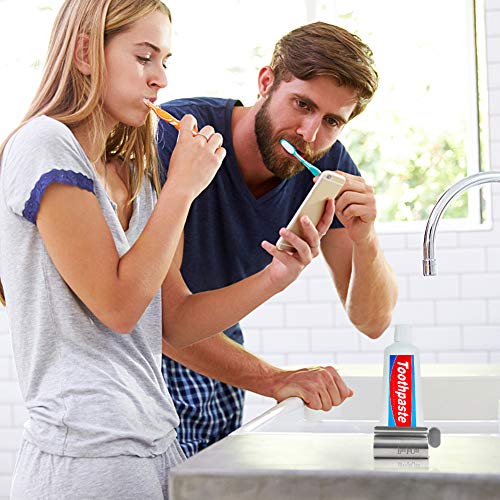 LOVEINUSA 3PCS Toothpaste Tube Squeezers,Stainless Steel Toothpaste Squeezer Tube Squeezer Toothpaste Roller for Extruding Toothpaste Facial Washing Milk Tomato Sauce and Other Tubular Items