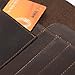 Rustic Art Brush Bag Genuine Leather Brown Pencil Roll Pouch Pen Case Holder Organizar Craft Color Brush Tool Bag for Artist Students Office Business Work GJB06