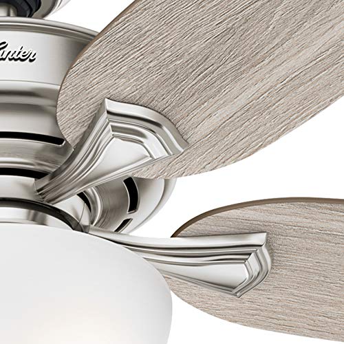 Hunter Fan 54 inch Casual Noble Bronze Indoor Ceiling Fan with Light