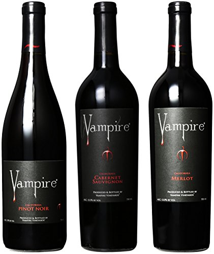 Vampire Vineyards Blood Red Mixed Pack Wines, 3 x 750 mL