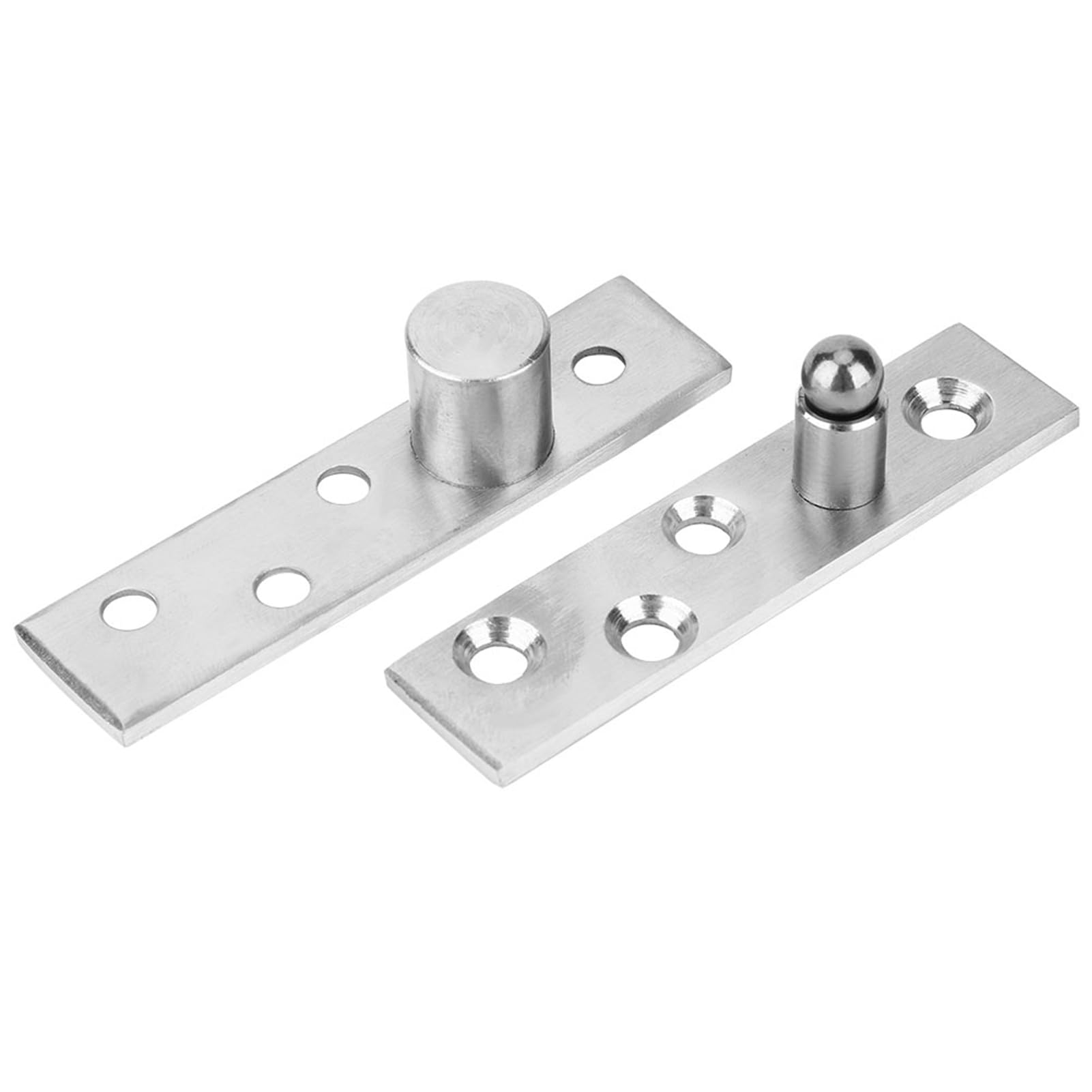 Stainless Steel Concealed Pivot Hinges, 360 Degree Rotation, 75x17mm, Eccentric Pivot, 2 Pack, Door Window Cabinet Hardware