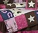 Sweet Jojo Designs Western Horse Cowgirl Pink and Brown Baby Girl Bedding 9pc Crib Set