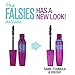 Maybelline Volum' Express The Falsies Waterproof Mascara, Volumizing and Separating Make Up Formula, Blackest Black, 1 Count