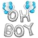 KUNGYO Baby Shower Decorations for Boy-Giant OH BOY Balloons-40