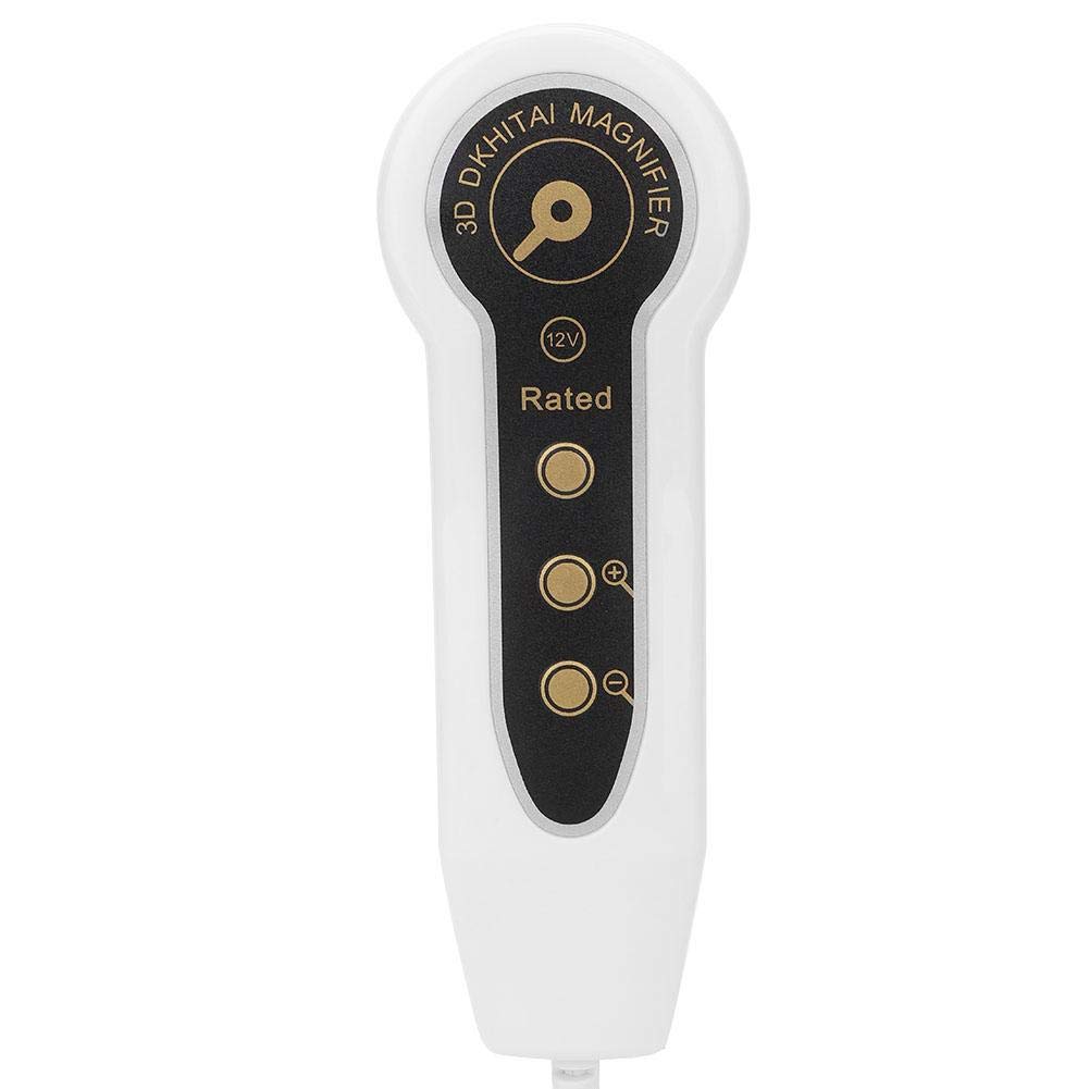 Skin Hair Analyser,5 in 50X/200xLens LCD Digital Microscope Rechargeable Portable Scalp Detector Scanner Professional Scalp Hair Follicle Oil Moisture Magnifying Detector Skin Pigment Tester,US