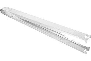 SEWACC Heavy Duty Fire Charcoal Clamp Tongs 31cm Long Handle for Outdoor BBQ, Camping Fire Pit