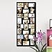 Adeco Decorative Black Wood Wall Hanging Picture Photo Frame, 24 Openings of 4x6