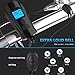 XINJI LED Bike Light Set with Speedometer, USB Rechargeable Bike Computer, Loud Bike Bell, Waterproof Odometer and Tail Light (Black)