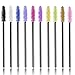Disposable Mascara Wands 500PCS, Disposable Mascara Applicators Multicolored 10 colors, ECBASKET Mascara Brushes, Eyelash Eyebrow Brushes, Cosmetic Brush Makeup Tools Kit