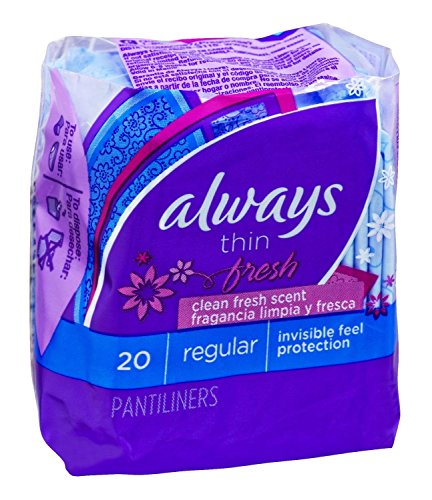 Always Thin Pantiliners - scented - 20 pack (case of 24)