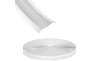 CVILL RV Trim Molding, 1" Wide White Vinyl Screw Cover for RV Camper and Travel Trailer Exterior(100 FT)
