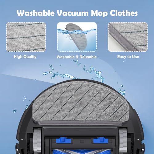 N20 Compatible Replacement Accessories for ECOVACS DEEBOT N20, N20 Plus, N20 Pro Plus Robot Vacuum Cleaner, 1 Main Brush, 4 Filters, 4 Side Brushes, 4 Cleaning Cloths