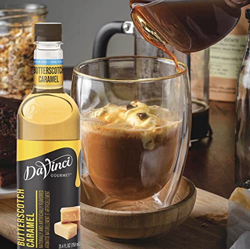 DAVINCI GOURMET SUGAR-FREE BUTTERSCOTCH CARAMEL SYRUP, 25.4 FLUID OUNCES (PACK OF 1)