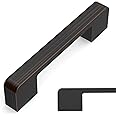 Amerdeco 10 Pack Oil Rubbed Bronze Cabinet Pulls 3.75 Inch(96MM) Hole Centers Kitchen Cabinet Handles Cabinet Hardware Cupboard Handles Drawer Pulls ZH0062