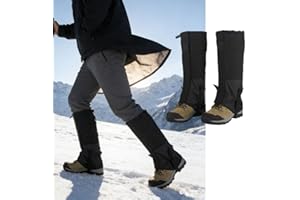 Adjustable Leg Gaiters - Lightweight, Waterproof, Leg Guards for Men Women Hunting, Trekking & Fishing
