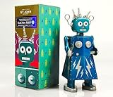 St. John Retro Electra Robot II Wind-Up Tin Toy