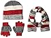 Toby & Company Little Boys' Hat, Gloves, and Scarf Three-Piece set