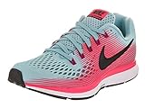 Nike Women's Air Zoom Pegasus 34 Running Shoe MICA Blue/White-Racer Pink-Sport Fuchsia