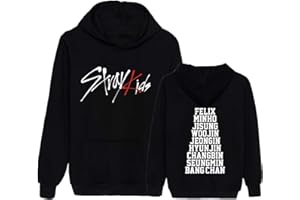 CHAIRAY Kpop Skz Hoodie Felix Sweatshirt ChangBin HyunJin Woojin Han Jisung Bangchan Minho Sweater for Unisex Adult