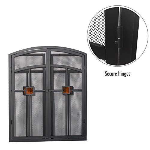 Panacea Products 15137 3 Panel Mission Fireplace Screen Import