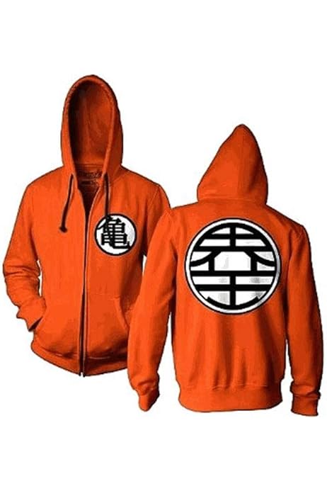 Dragon Ball Z Kame Symbol Orange Zip-Up Adult Hoodie Sweatshirt (Adult  X-Large) : Amazon.ca: Clothing, Shoes u0026 Accessories