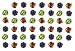 Prairie Horse Supply X Large Premium Mylar Crinkle Balls (46 Pack) (2.5 Inches in Diameter) Interactive Long Lasting Lightweight Shiny Metallic Cat Kitten Toys Assorted Colors
