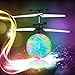 Flying Ball, YKS Children Flying Toys, RC infrared Induction Helicopter Ball Built-in Shinning Color Changing LED Lighting for Kids, Teenagers (Green)