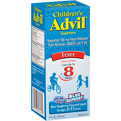 Advil Childrens Pain Releiver, Blue Raspberry, 3 Count