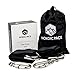 Nordic Pace Waterproof Tree Swing & Hammock Hanging Kit Straps with 2 Extra Strong 5 ft Straps, 2 Heavy Duty Snap Carabiners, Fast & Easy Swing Hanger Installation
