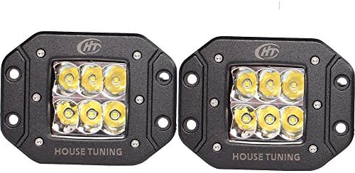30W Reverse LED Light Flush mount with Harness Switch for Off Road truck 4WD(Sell as Paris) (30W Flush Mount, Spot Beam)