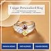 Lam Hub Fong Personalized Mother Rings with 3 Birthstone Mother Daughter Rings Sterling Silver Ring for Women