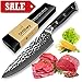 TooSharp Chef's Knife - Japanese AUS-10V Damascus 67 Layers - Classic Series H Gyuto - Vacuum Treated - Handmade Hammered Finish - 8