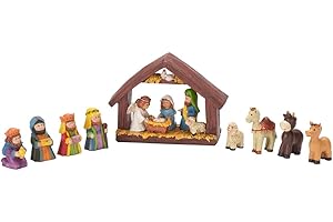 HOLIDAY PEAK Resin Tabletop Nativity Set