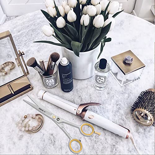 Forbici parrucchiere professionali per barbiere taglio capelli con pettine e PU astuccio - extra affilate in acciaio inossidabile - Forbici per capelli