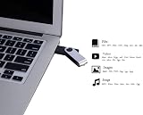 FEBNISCTE 32GB USB 2.0 Flash Drive Pen Drive Swivel Black Memory Stick 10 Pack view 7