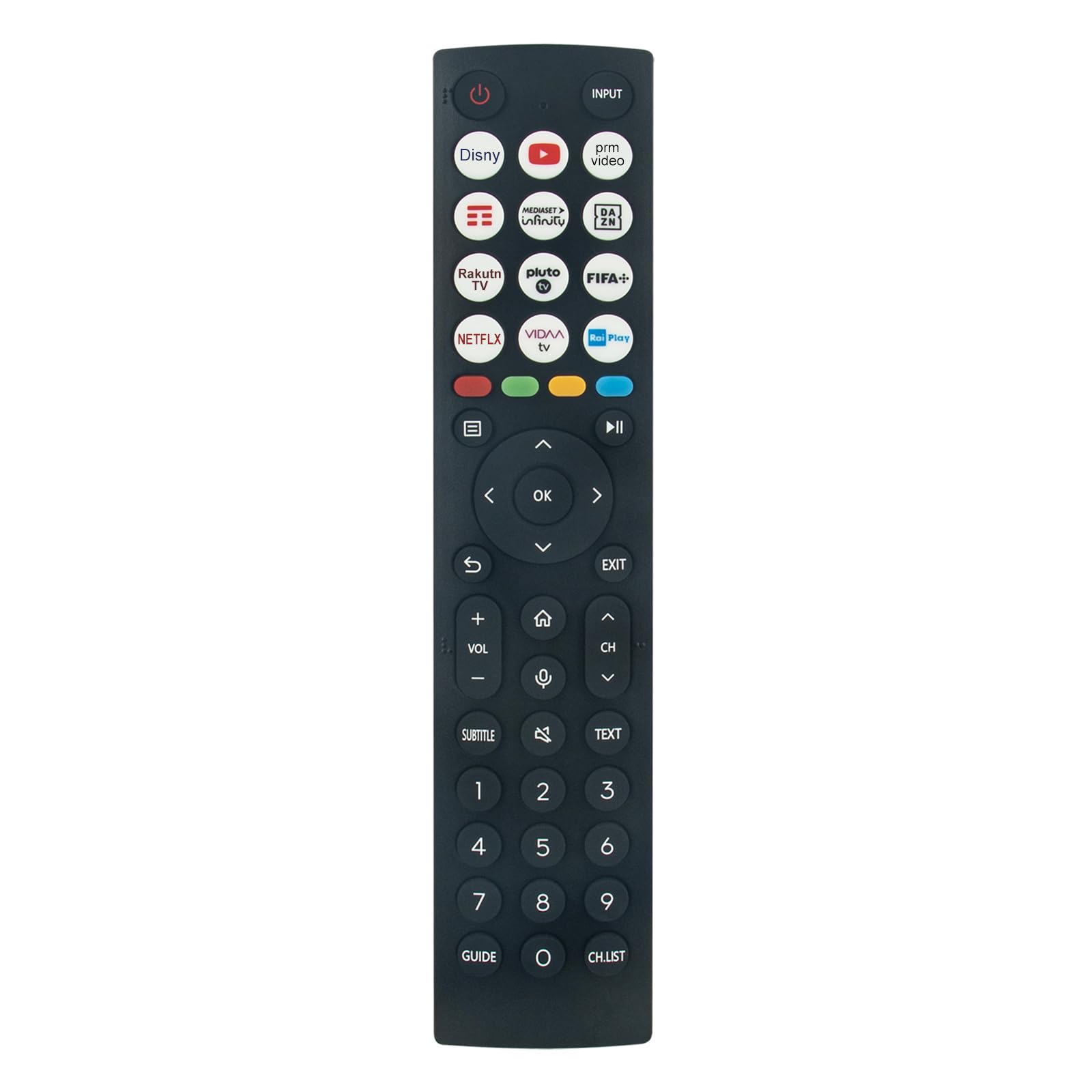 AULCMEET ERF2N36 Voice Replacement Remote Control Compatible with Hisense 4K OLED Smart TV 55A63H 65A63H 75A63H 55A6CG 55A6DG 55A6DGCH 55A6EG 55A6FG 55A6GG