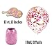 Treasures Gifted Gold & Pink Confetti Balloons - Clear Confetti Balloons - 12