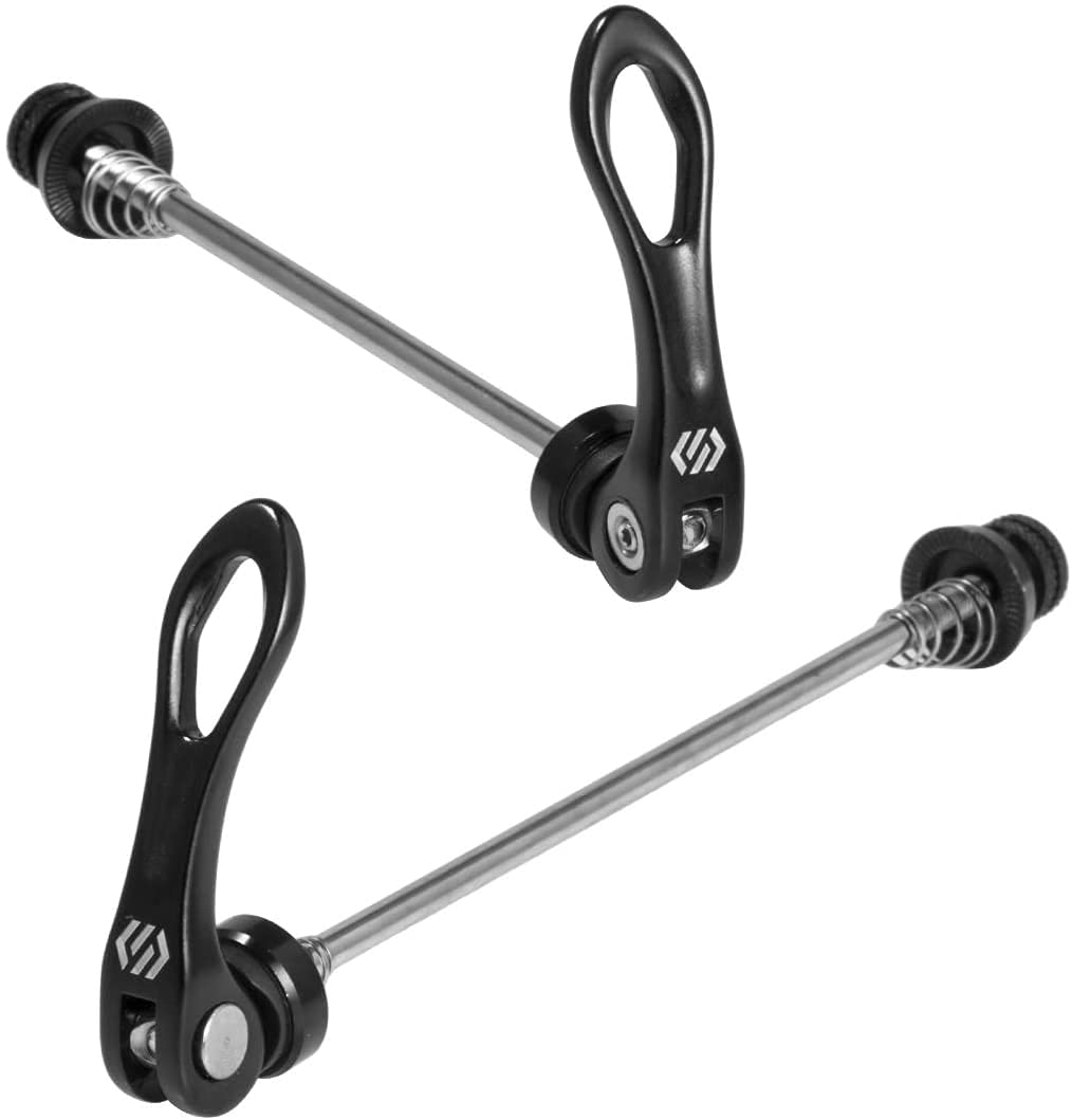Chooee Bike Quick Release Skewers Front & Rear Set for Road Bicycle Black