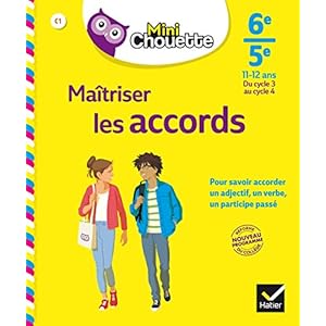 Mini Chouette Maîtriser les accords 6e/ 5e: cahier de soutien en français (cycle 3 vers cycle 4)
