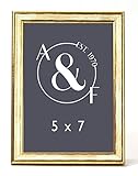 Foppapedretti Cream and Gold Wood Frame 5 x 7F