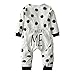 Oklady Newborn Baby Boy Girl Warm Long Sleeve Dots Romper Bodysuit Jumpsuit Outfits Clothes(0-6 Months)