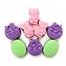 2-Pack Easter Egg and Bunny Mold - MoldFun Giant Easter Silicone Mold for Jello, Ice Cube, Chocolate, Candy, Baking Muffin Cake Cupcake, Soap, Bath Bomb, Lotion Bar